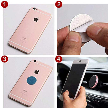 Mobile Phone Magnetic Metal Disc Sticker